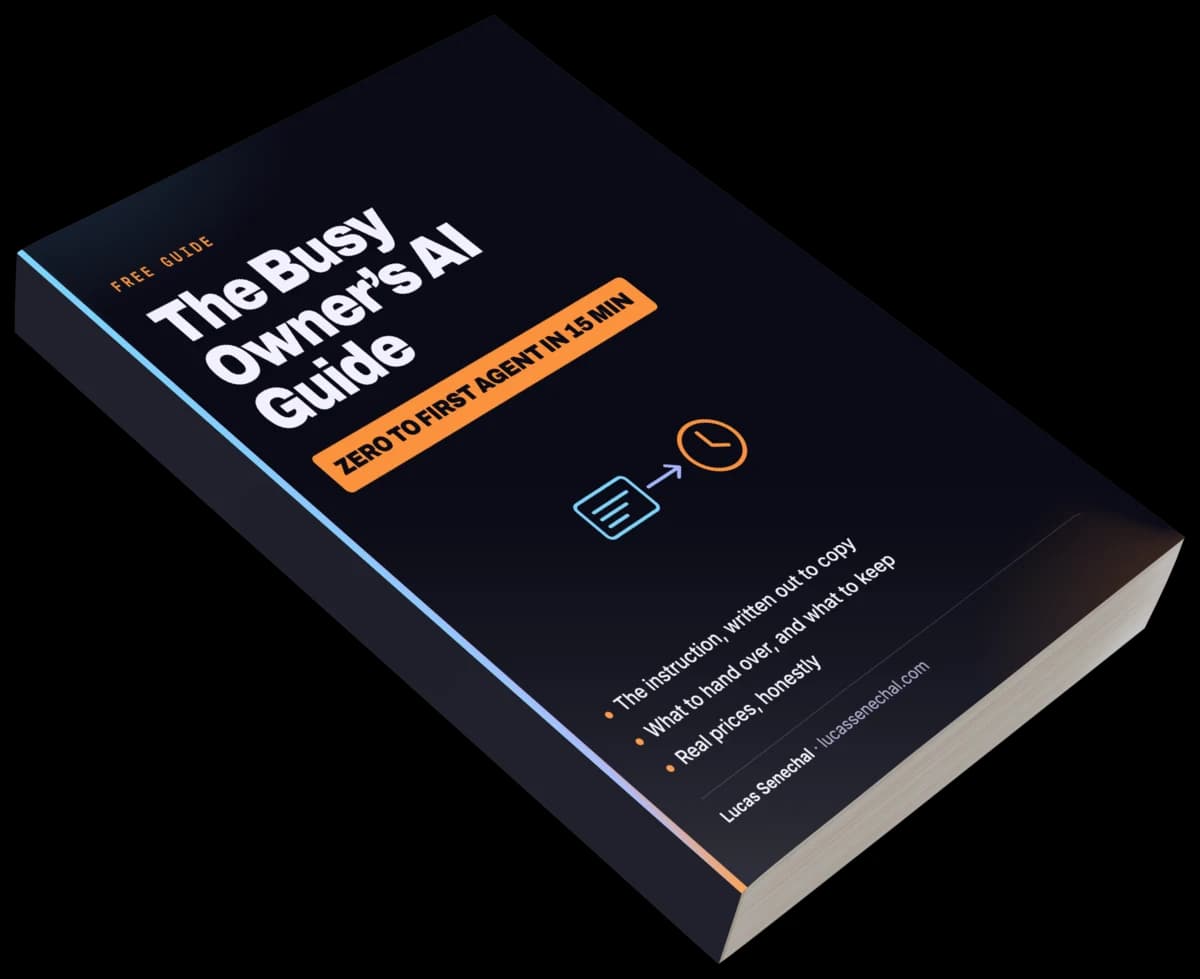 The Busy Owner's AI Guide, printed