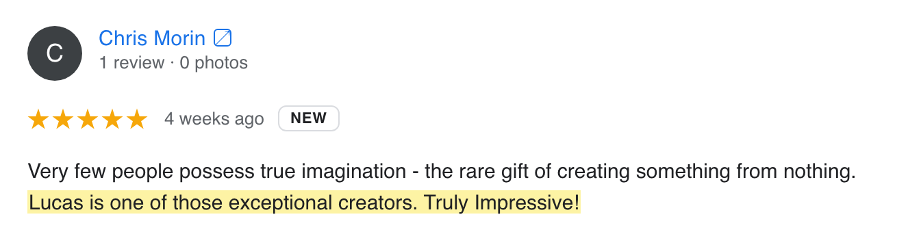 Google review screenshot